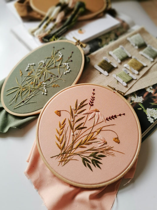 Stoffplaket Rosè/ Peache