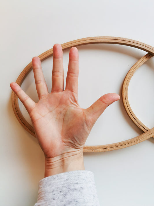 Stickrahmen Set Oval XL Premiumrahmen