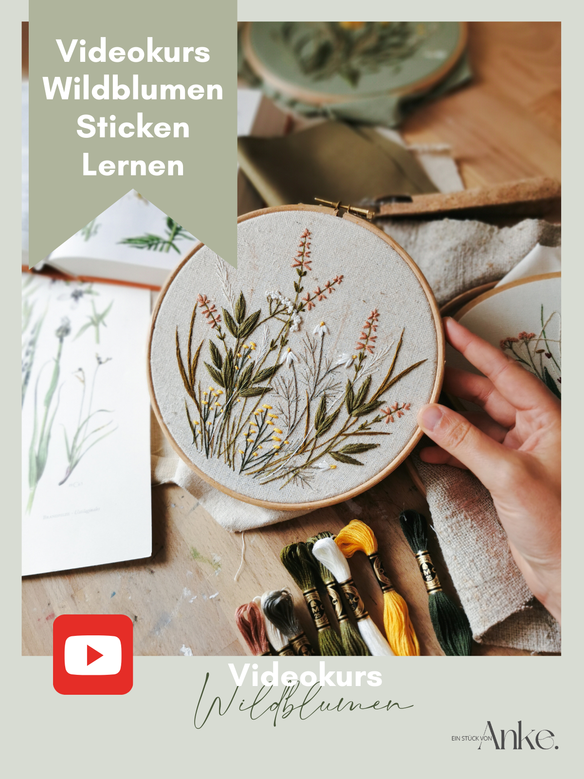 Bundle: Wildblumen-Videokurs + Wildblumen-Farbguide
