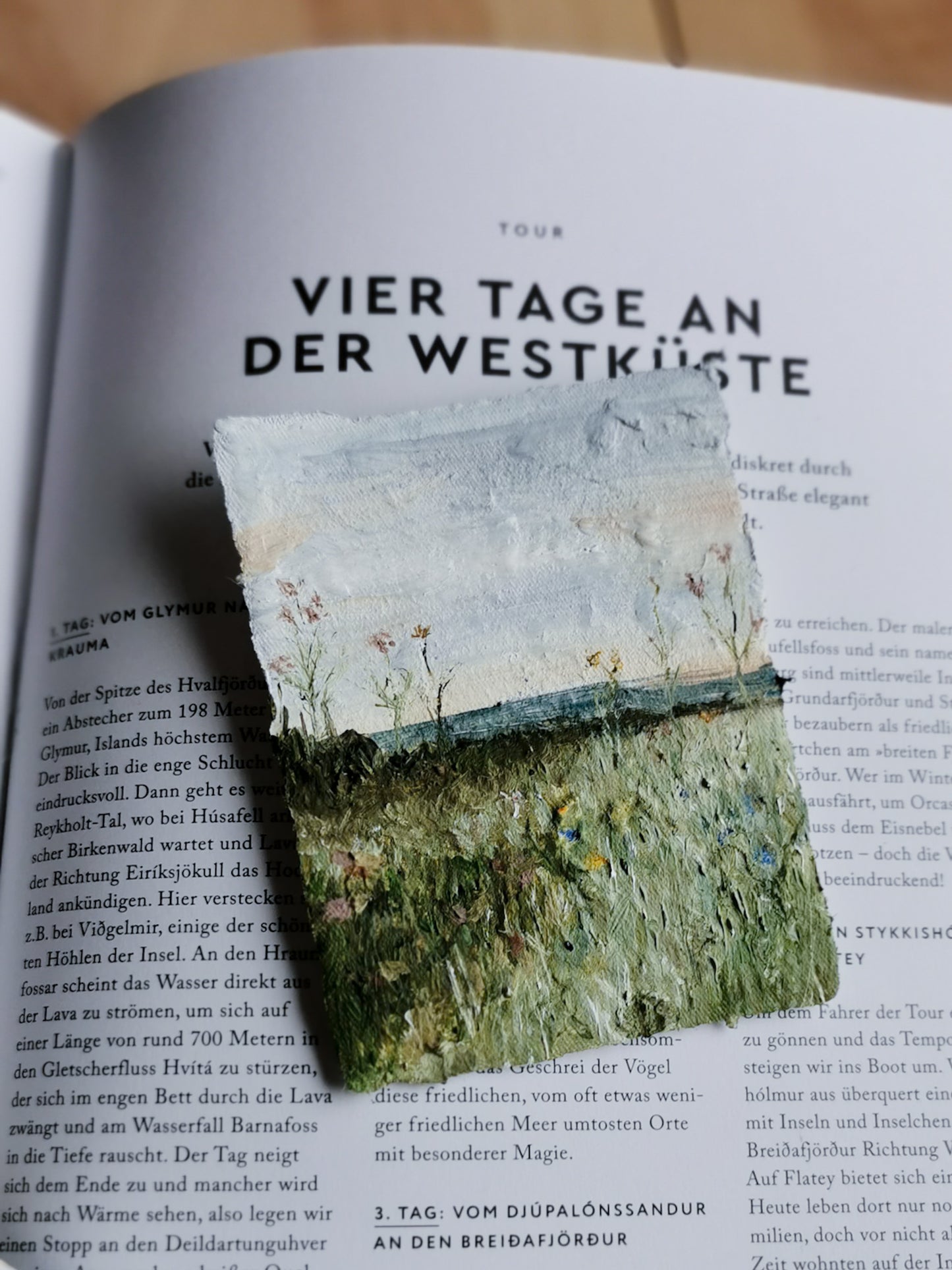 Ölbild - Blick von Broager