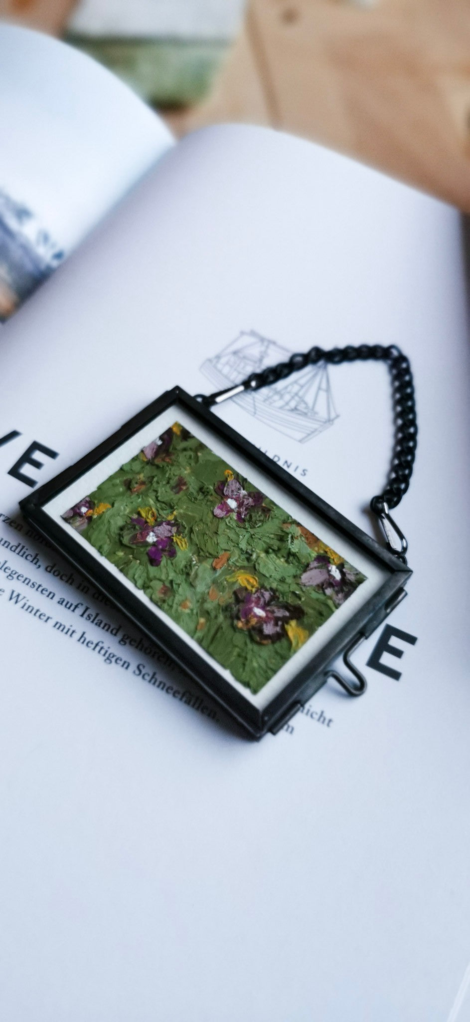 Ölbild Mini - Krokanten (nicht Krokusse)