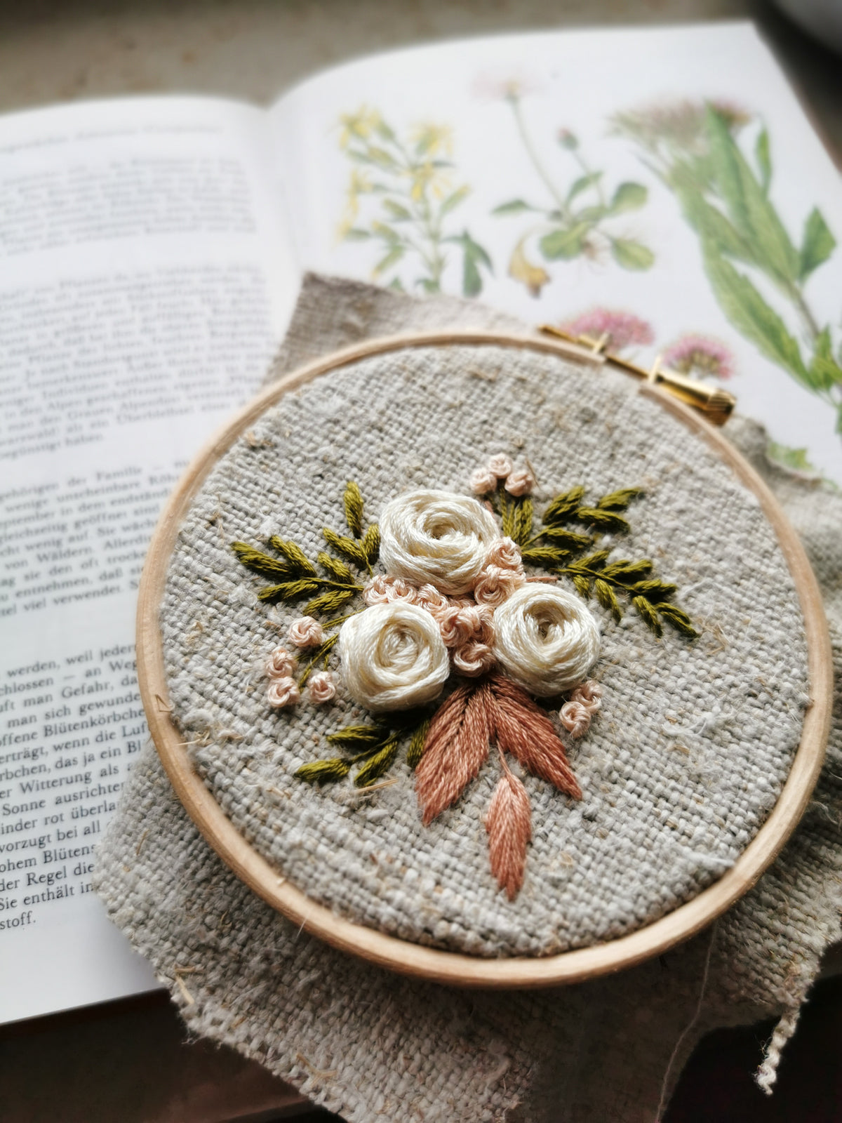 Vintage Mini  - Ecru und Rose