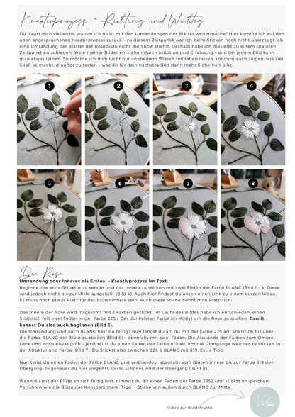 Stickguide - Needle Painting Rose