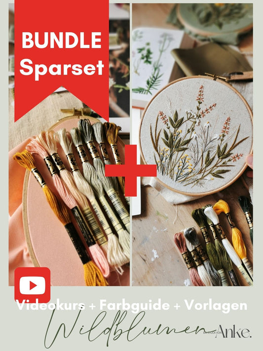 Bundle: Wildblumen-Videokurs + Wildblumen-Farbguide
